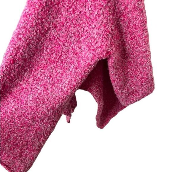 Free People Pink Prickly Pear Boho Oversized BFF Open Cardigan Large - Picture 10 of 14